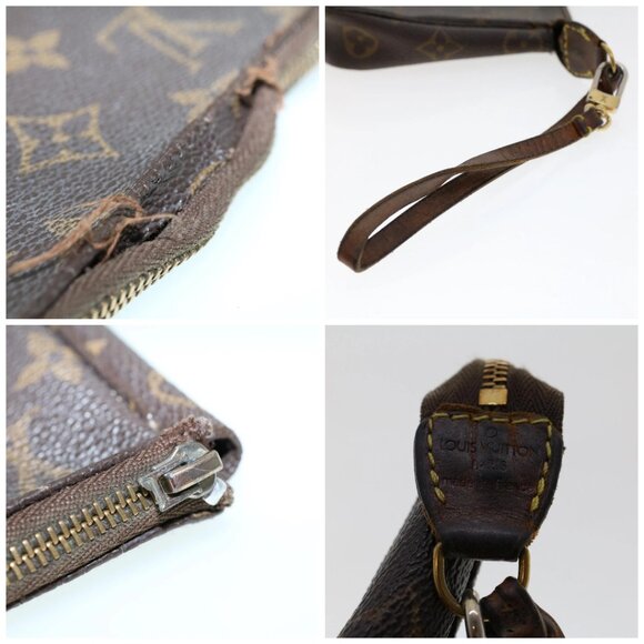 LOUIS VUITTON Monogram Pochette Accessoires Pouch M51980 LV Auth ar9825 - Picture 16 of 16